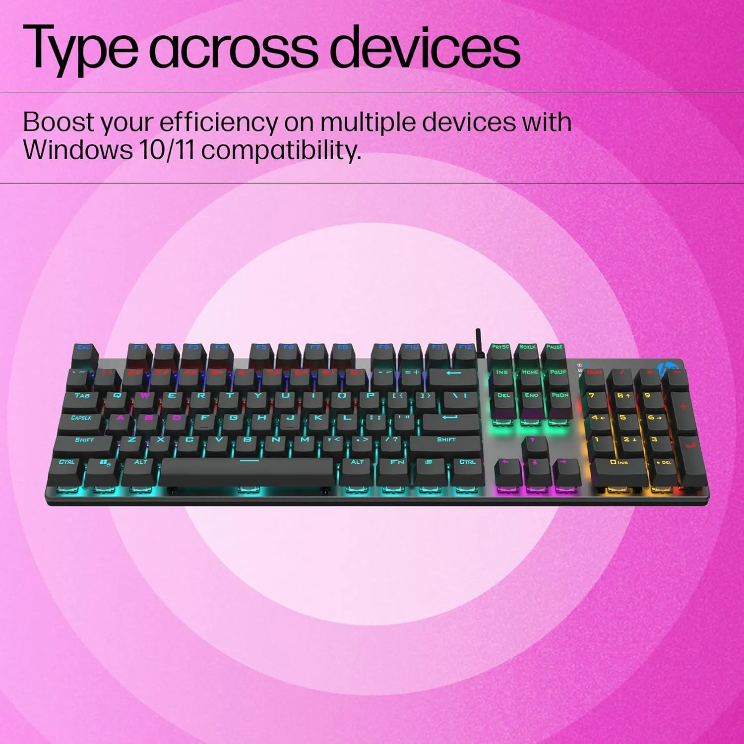 HP USB Keyboard Gaming Mechanical GK400F (Black) view 3